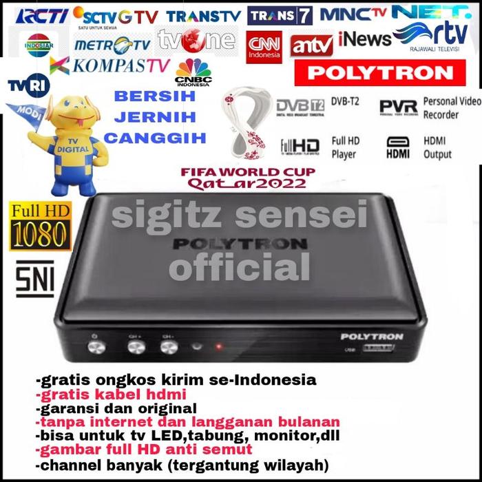 Jual tv digital set top box Polytron pdv 600T2 610T2 dvb t2 stb