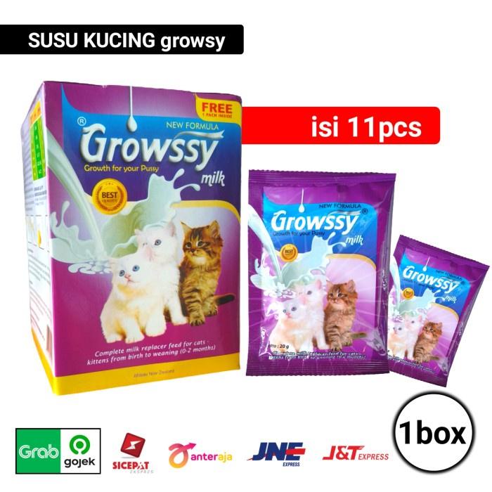 Gambar Growssy Susu Kucing 1 box isi 11 sachet dari Grosir Petshop Bogor undefined Tokopedia