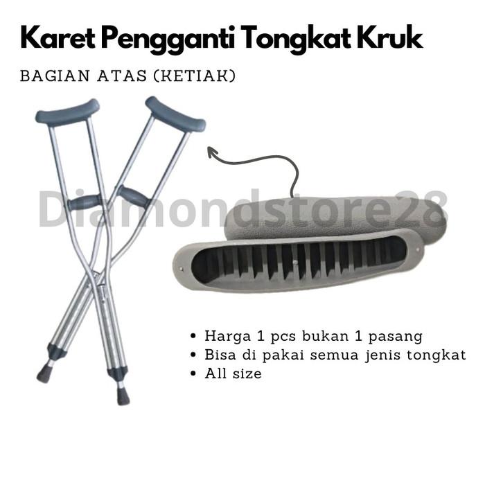 Gambar Sparepart Karet Tongkat Ketiak Kruk Karet Bagian Atas Kruk Original - Abu-abu dari Diamondstore28 undefined Tokopedia