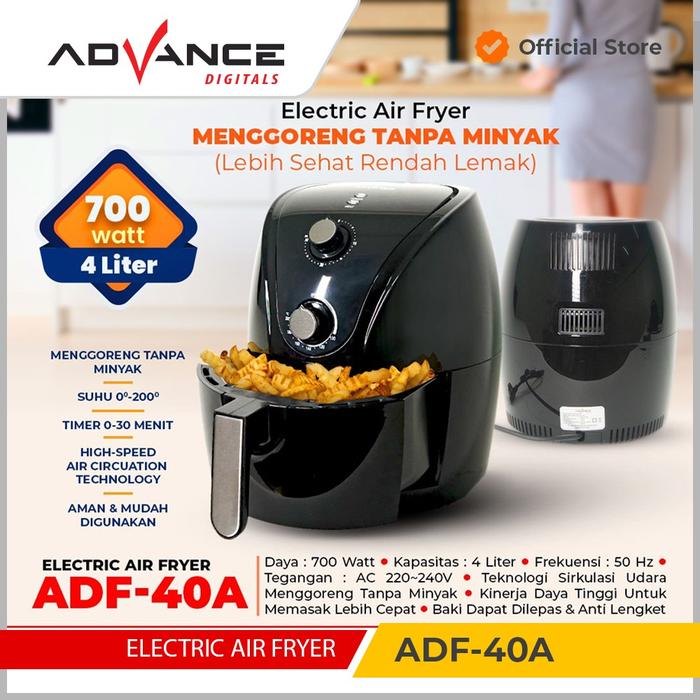 Gambar IDOLMART Air Fryer Electric Garansi Resmi 1 Tahun - ADF 40A dari Idolmart Official undefined Tokopedia