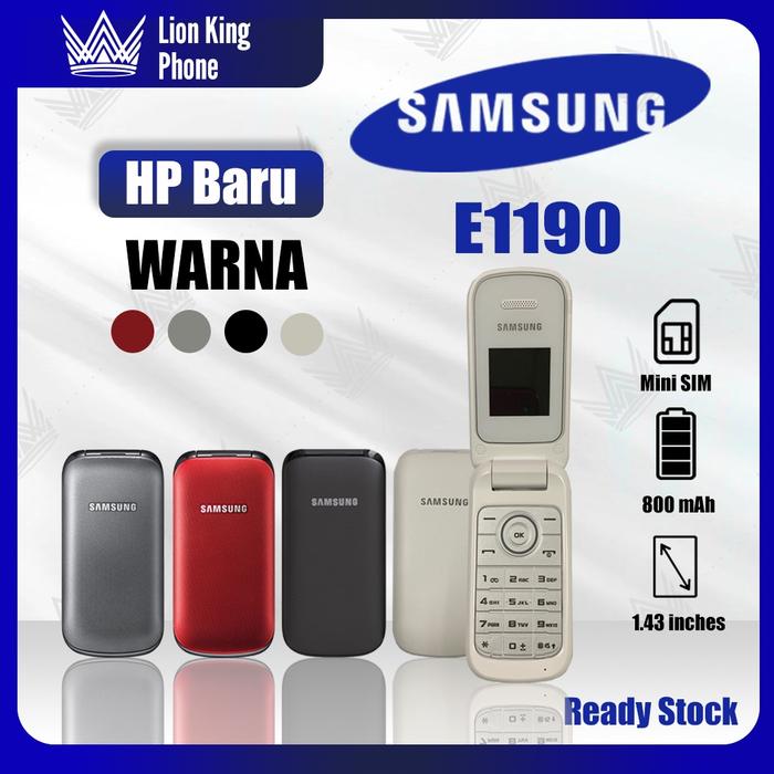 Jual Samsung Lipat E1190 GSM 2G mobile phone Flip phone Bluetooth