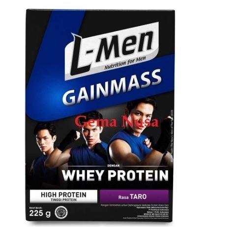 Gambar F513 Susu High Protein  L-Men Gain Mass Whey Protein Taro 225Gr G397 dari astutiknovianti undefined Tokopedia