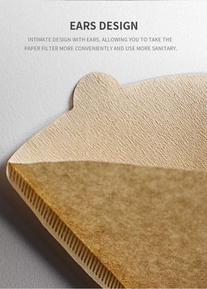 Gambar KERTAS FILTER KOPI ISI 100pcs PUTIH COKLAT SARINGAN KOPI CONE KERUCUT - Natural dari Medstore168 undefined Tokopedia