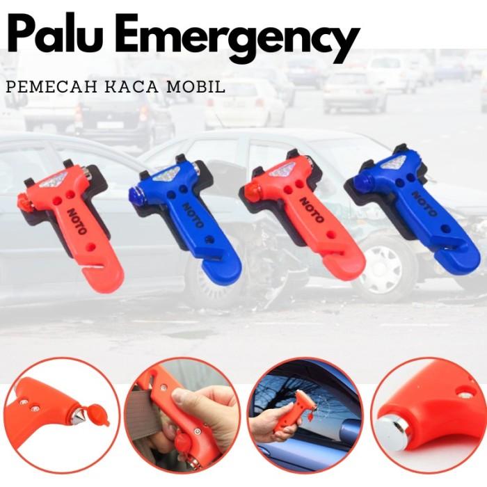 Gambar Pemecah Kaca Jendela Mobil Car Escape Hammer Palu Emergency 2in1 - 1 pcs, Biru dari GrayMarkets undefined Tokopedia