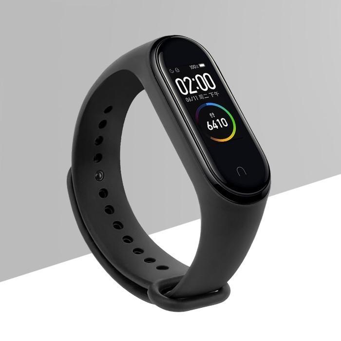 Gambar Strap Xiaomi Mi Band 3 4 5 6 Silicone Strap - 9 Colors - Hitam, Xiaomi Band 5/6 dari iKee Amo undefined Tokopedia