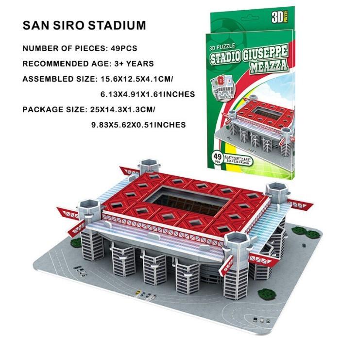 Gambar Miniatur Mini Stadion Sepakbola 3D Puzzle Klub Eropa Miniatur Stadium - San Siro dari XV-Kids undefined Tokopedia