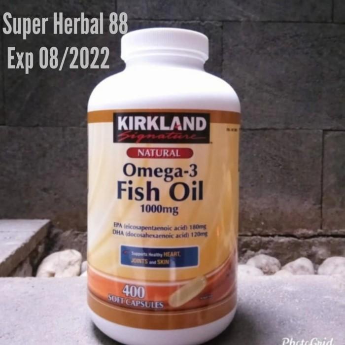 Gambar Kirkland signature Omega 3 Fish Oil 1000 mg 400 Soft Capsules 1000mg dari JADIE_STORE undefined Tokopedia