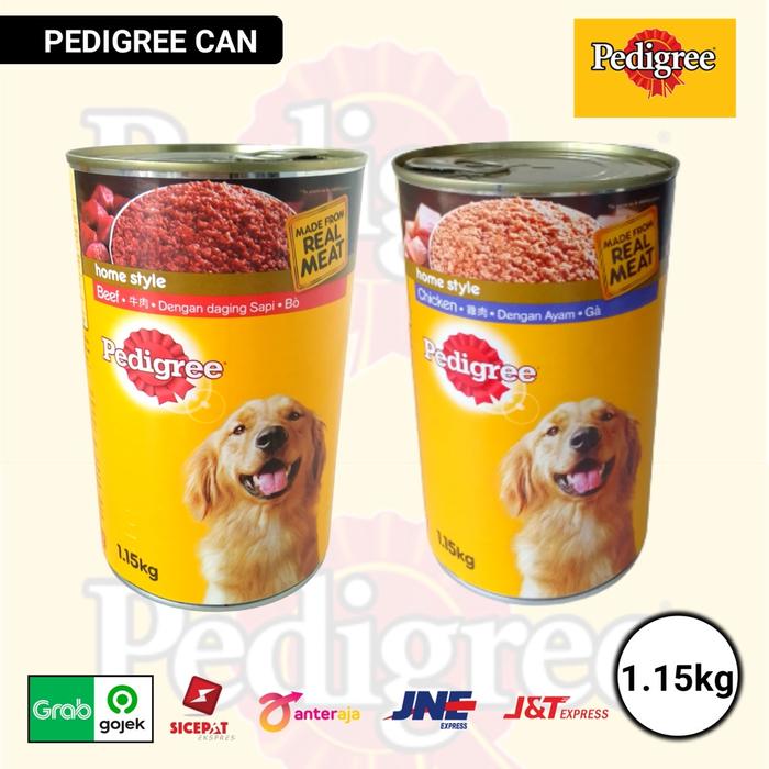 Pedigree Kaleng adult Beef Chicken 1,15kg Wet Food Makanan Anjing BEEF