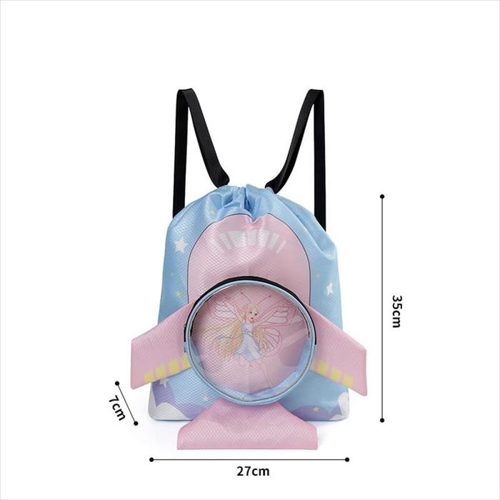 Gambar SX523 Tas Renang Serut Waterproof Swimming Bag Anak Cowok Cewek SD SMP - Barbie S dari Bajuanakprincess undefined Tokopedia