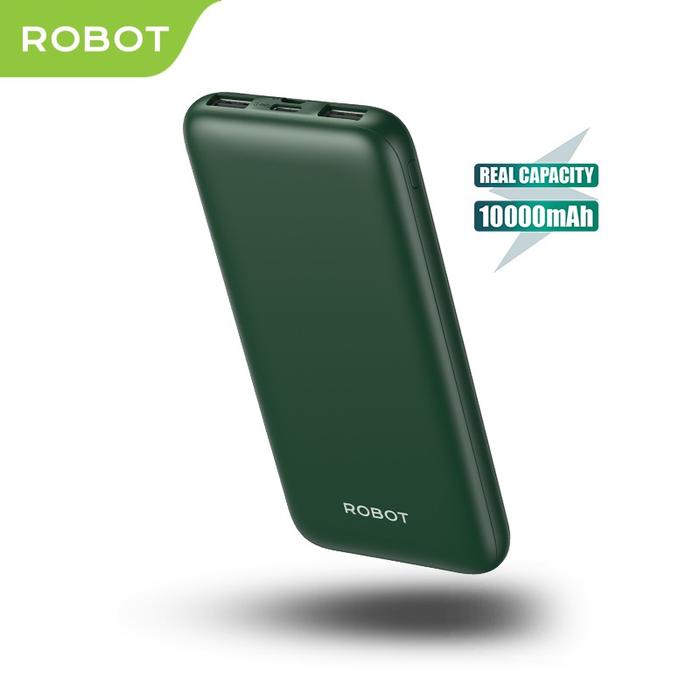 Gambar ROBOT RT12 Powerbank 10000 Mah Dual Input Output Slim Original - GREEN dari Donatur official store undefined Tokopedia