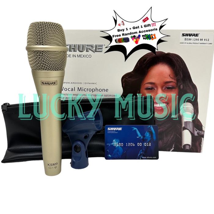 Gambar Mic kabel Shure KSM 9 HS Original ksm9 Mexico Free Card Gift Random dari Electric Toko. undefined Tokopedia