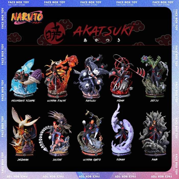 Gambar Action Figure Akatsuki Pain Konan Sasori Itachi Kakuzu Zidan Tobi dari lavampa undefined Tokopedia