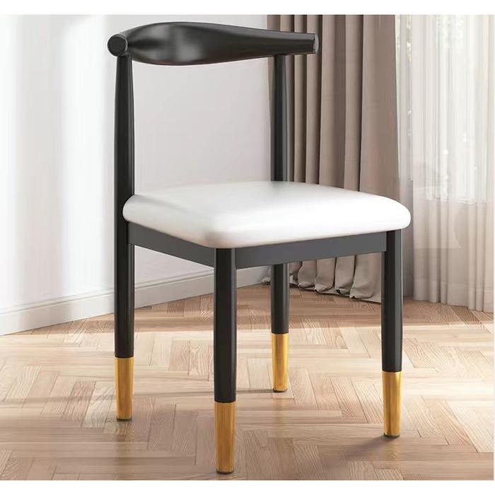 Gambar Dream Home Furniture Kursi Makan Kayu Kursi Belajar Kursi Tanduk Kursi - Hitam+Putih dari mayatoko9 undefined Tokopedia