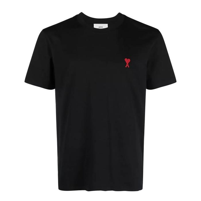黒S新品 AMI Paris アミ レディース ロゴ グラフィック Tシャツ（Jual 