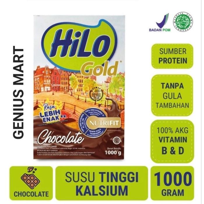 Gambar Hilo Gold Chocolate 1000Gr / Hilo Gold Original 1000Gr - Susu Tinggi dari FreshFlavors Emporium undefined Tokopedia