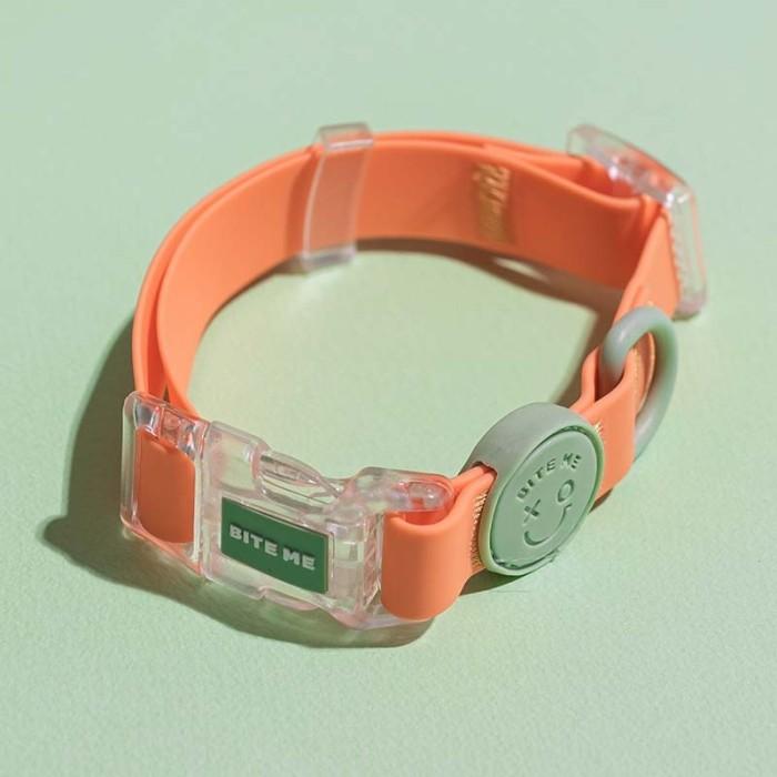 Gambar BITEME WATERPROOF COLLAR KOREAN PET SUPPLIES AKSESORIS ANJING READY - Apricot, S dari Yahya Petshop undefined Tokopedia