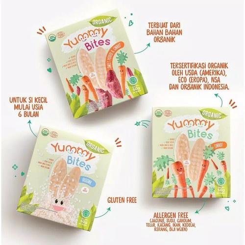 Gambar Yummy Bites Organic Rice Cracker Snack Bayi 50 Gr dari sarohseller undefined Tokopedia