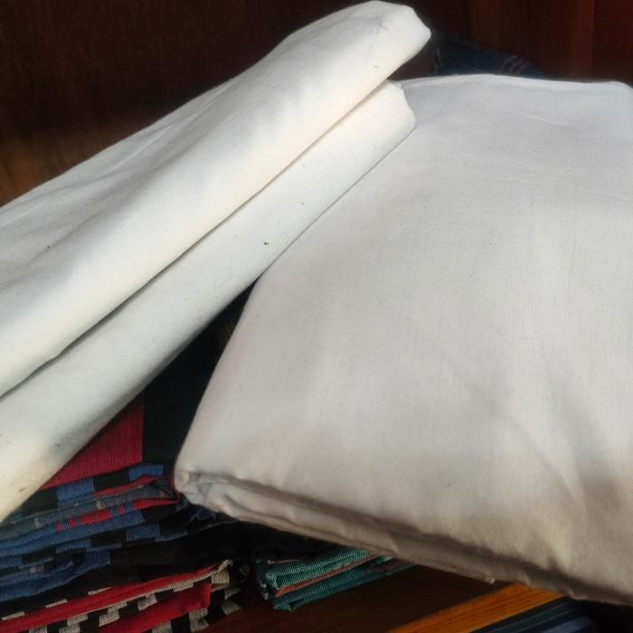 Gambar Jual Kain Tenun Putih Polos Diskon dari renni, undefined Tokopedia