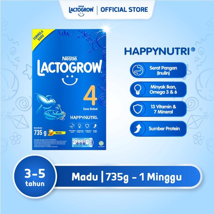Gambar Lactogrow 4 Rasa Madu 750gr dari ceriaceluller undefined Tokopedia