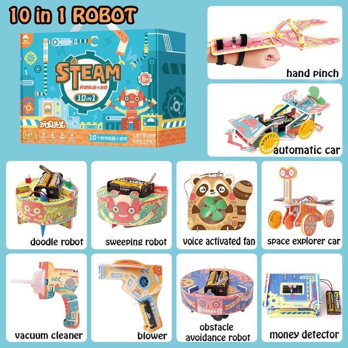 Gambar New Produk 10 In 1 Robot Maker Robotics Kids Education Toy Robot dari clow official undefined Tokopedia