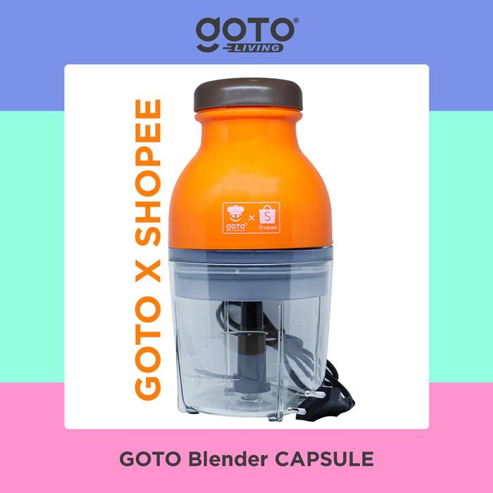 Gambar Food Chopper Goto Capsule Blender Cutter Kapsul Penggiling Daging - Orange GOTO dari Toko ELSE ONLINE undefined Tokopedia