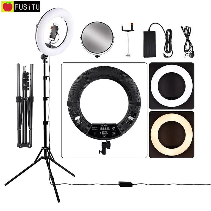 Gambar CN Fusitu FD480II Dimmable Bicolor Lamp 18inch 96W Camera Photo dari celestial next in undefined Tokopedia