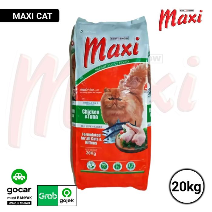 Gambar makanan kucing MAXI CAT 20 KG Khusus Gojek Grab dari PETSHOP LENGKAP SOREANG undefined Tokopedia