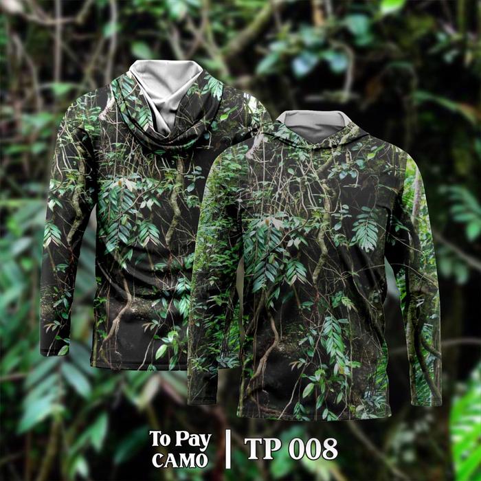 Gambar Baju Hoodie Kamuflase Hunting Camo - Kaos Berburu - Akar Pohon - TP-008, M dari KAFFA JERSEY undefined Tokopedia