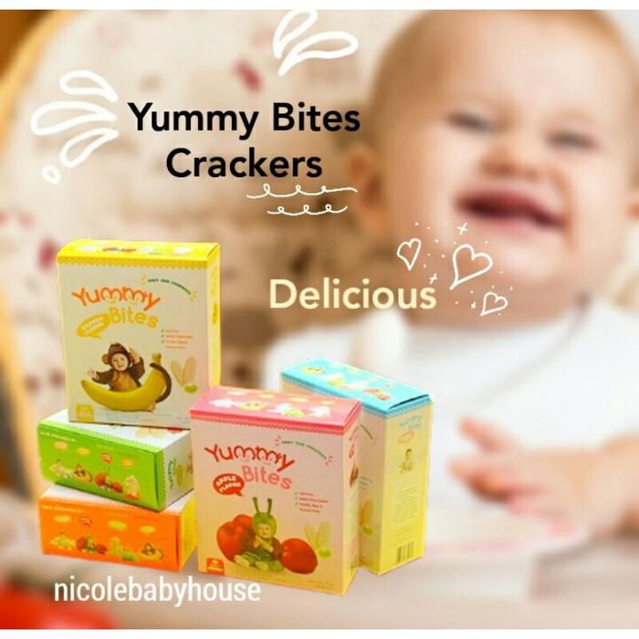Gambar Yummy Bites Crackers 50Gr / Makanan Bayi / Cemilan Bayi / Snack Bayi dari Ghhhik undefined Tokopedia