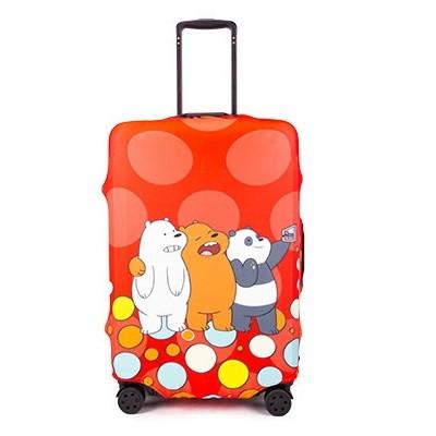 Gambar TERLARIS [SIZE S] [19-21 inch] Elastic Luggage ver / Sarung Koper - Bear SELFIE dari algastore89 undefined Tokopedia