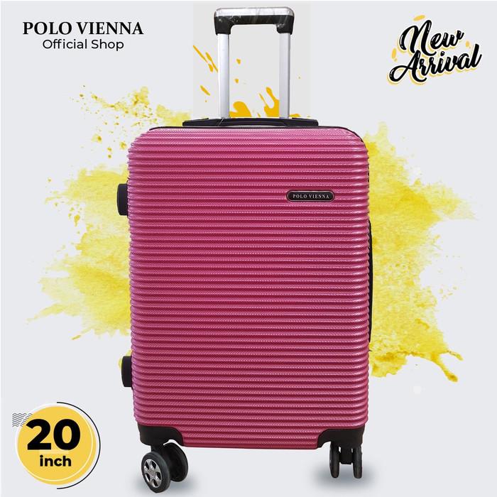 Gambar TERLARIS Koper Kabin Murah Viena Model 010 20 Inch ABS Fiber,Koper - Pink dari algastore89 undefined Tokopedia