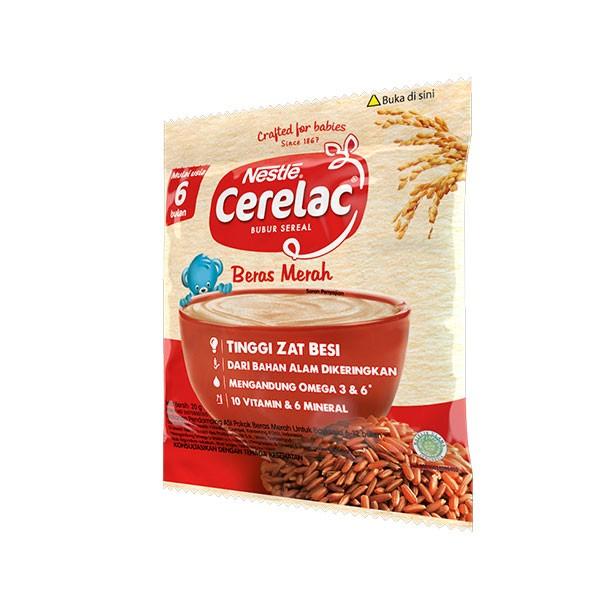 Gambar Nestle Cerelac Bubur Sereal Bayi Sachet 20gr Makanan Mpasi Baby usia 6 - Beras Merah dari Mpasi Organic Foods undefined Tokopedia