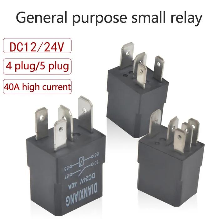 Gambar Automotive Relay 40A 12V/24V 4 Pin 5 Pin Small Waterproof dari Aethershop undefined Tokopedia