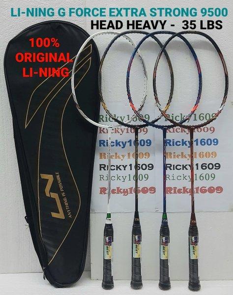 Gambar RAKET BADMINTON LINING G FORCE 9500 EXTRA STRONG 35 LBS - HEAD HEAVY dari madhani12 undefined Tokopedia