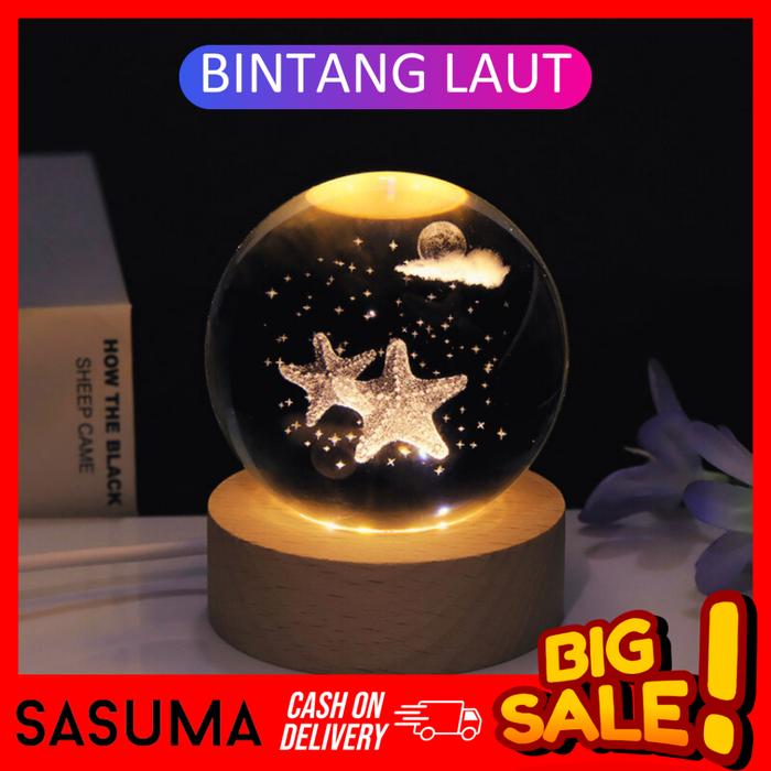 Gambar REAM Lampu Tidur LED Aesthetic Bolam Hias Kamar Dekorasi Estetik - BINTANG LAUT dari Ream Store Indonesia undefined Tokopedia