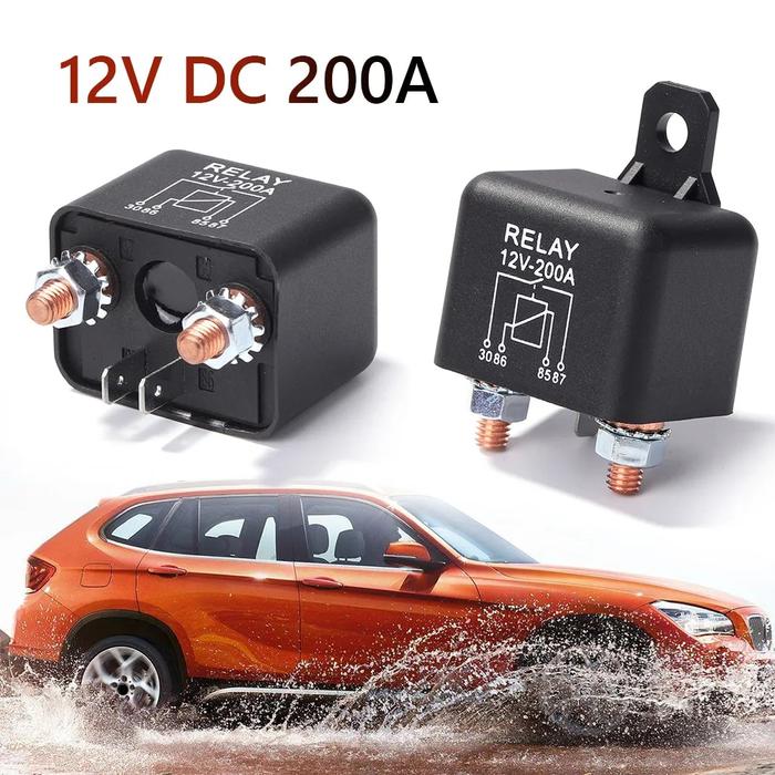 Gambar Car Relay Replacement 200 Amp 12V DC Car Automotive Heavy Duty Split dari Aethershop undefined Tokopedia
