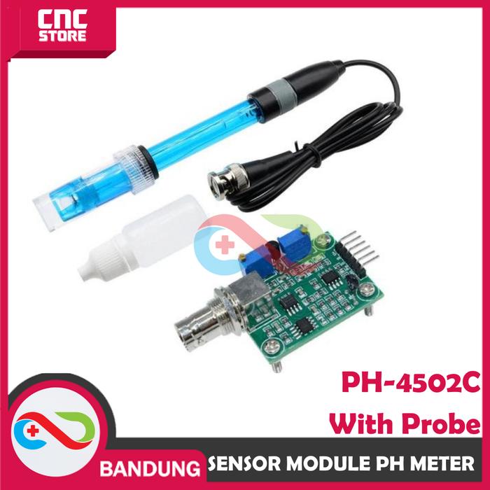 Gambar SENSOR PH METER MODULE PH-4502C WITH PROBE ELECTRODE FOR ARDUINO dari IOT Store Bandung undefined Tokopedia
