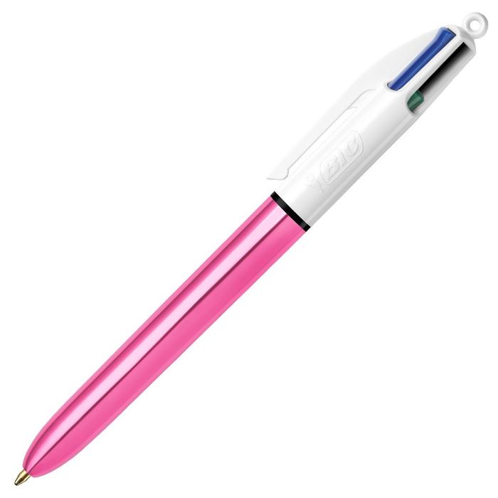 Gambar Ori Bic Shine 1.0 Mm 4 Color Ballpoint Pen - Pink dari hasbuna09 undefined Tokopedia