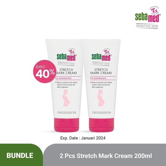 Gambar [EXPIRY: 02/2024] Sebamed Stretch Mark Cream 200ml 2 pcs Bundle dari Sebamed Shop_NEW undefined Tokopedia