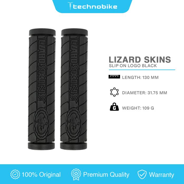 Gambar Hand Grip Lizard Skins Slip On Single Logo Handlebar Grip Sepeda Black dari Technobike undefined Tokopedia