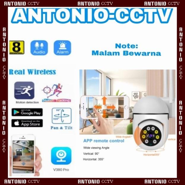 Gambar IP CAMERA CCTV OUTDOR 8MP SPEED DOME V380 360 DRAJAT PTZ WIRILESS dari Antonio CCTV undefined Tokopedia