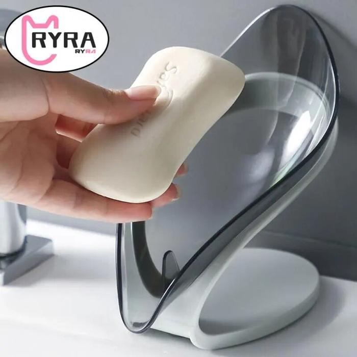 Gambar Leaf Shape Soap Box Drain Soap Holder Box Bathroom Accessories Sets dari fayaha undefined Tokopedia