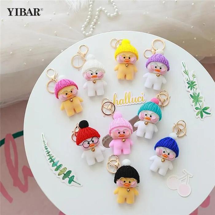 Gambar Cute Lalafanfan Duck Keychain Kawaii Cafe Mimi plush toy dari fayaha undefined Tokopedia