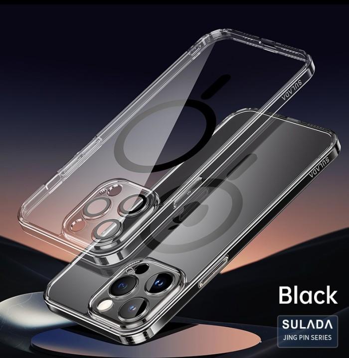 Gambar Case iPhone 15 Pro Max 15 Pro Sulada Ultra Clear Magsafe Compatible - Black, iPhone 15 dari Supcase Official ID undefined Tokopedia