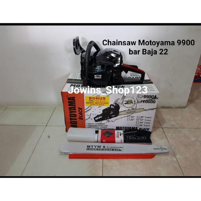 Gambar Chainsaw Motoyama 9900A Bar Baja 22 dari Rosinasutal120 undefined Tokopedia