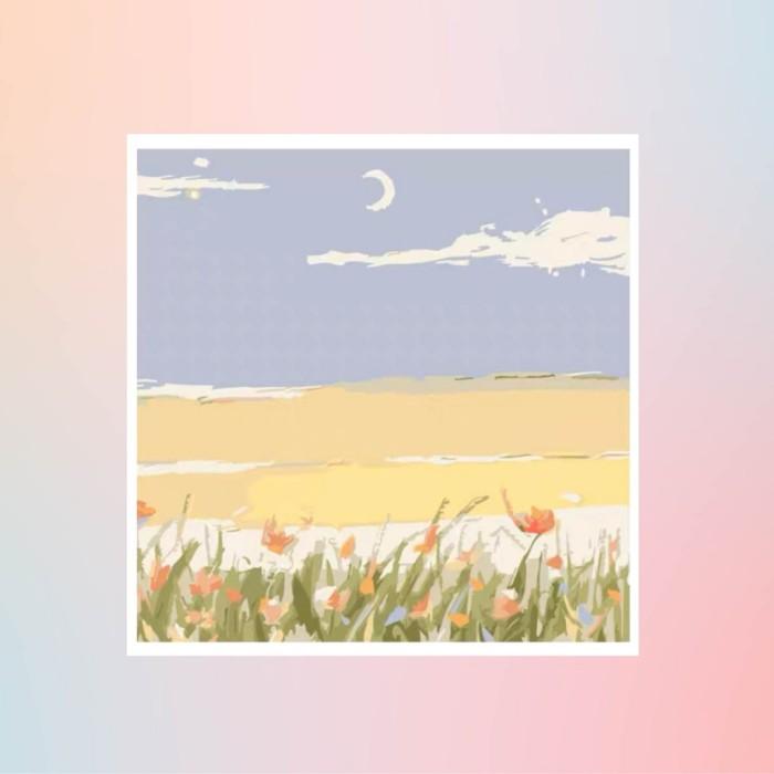 Gambar [HARU] Paint by Number Kit Canvas DIY Floral Scenery Kanvas Lukis Set - RN20945 dari Haru.collections undefined Tokopedia