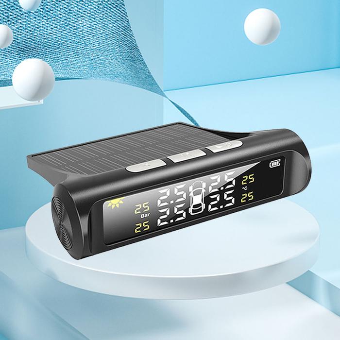Gambar Digital Car Tire Pressure Monitor Solar Power Car TPMS LCD dari walnut king undefined Tokopedia