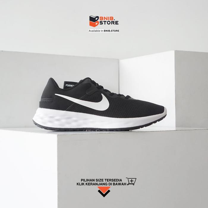 Promo Sepatu Running NIKE Revolution FlyEase Black White [DC8992