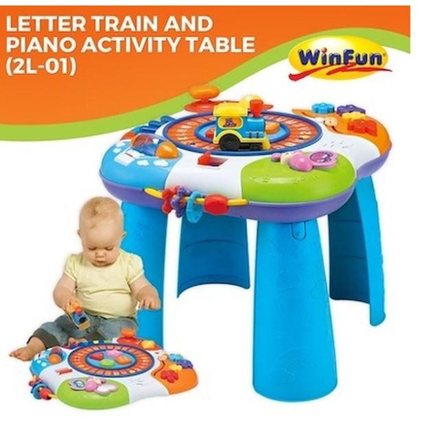 Jual Winfun Letter Train And Piano Activity Table Jakarta