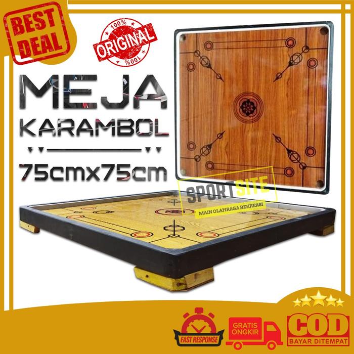 Gambar Meja Papan Karambol Sedang Free Biji Dan Bubuk Kristal Board Games dari shenlong77 undefined Tokopedia